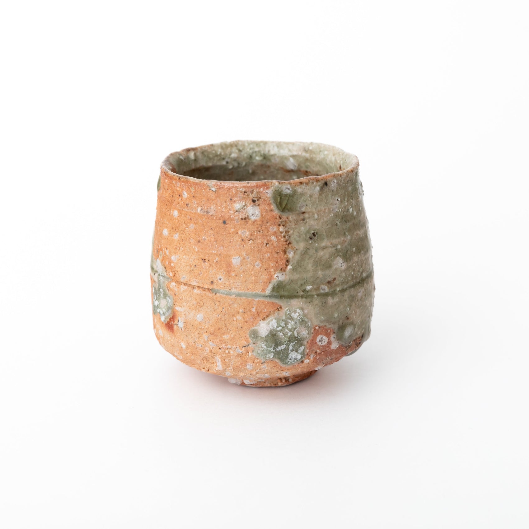 Guinomi Iga argile orange et glaçure naturelle par Kai Tsujimura