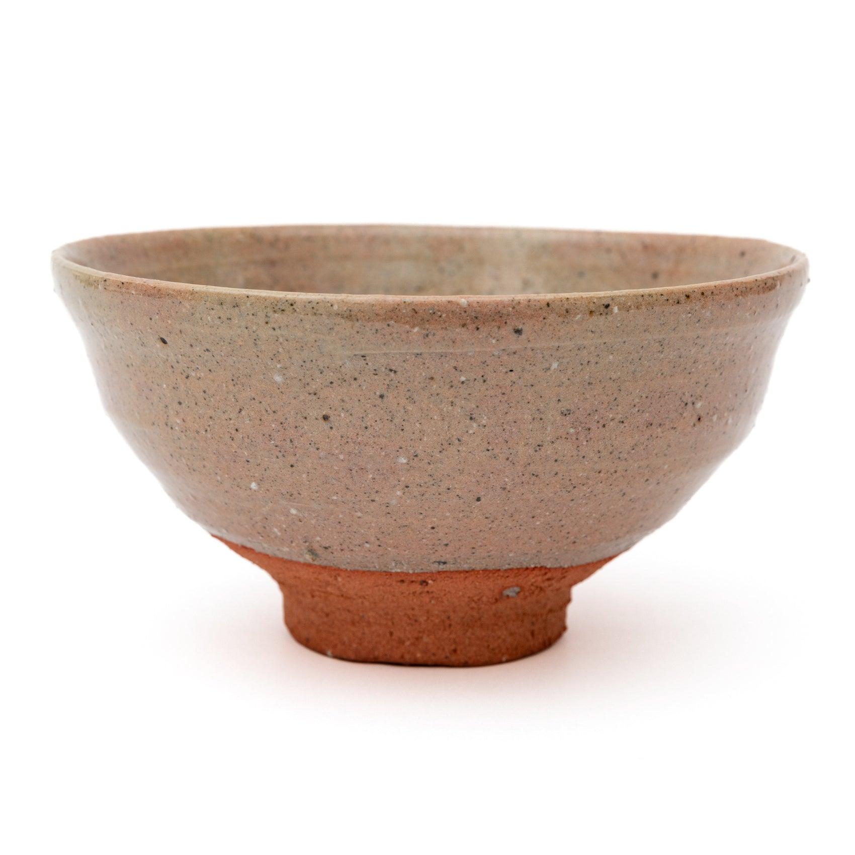 Alternative front of Kai Tsujimura Karatsu tea bowl