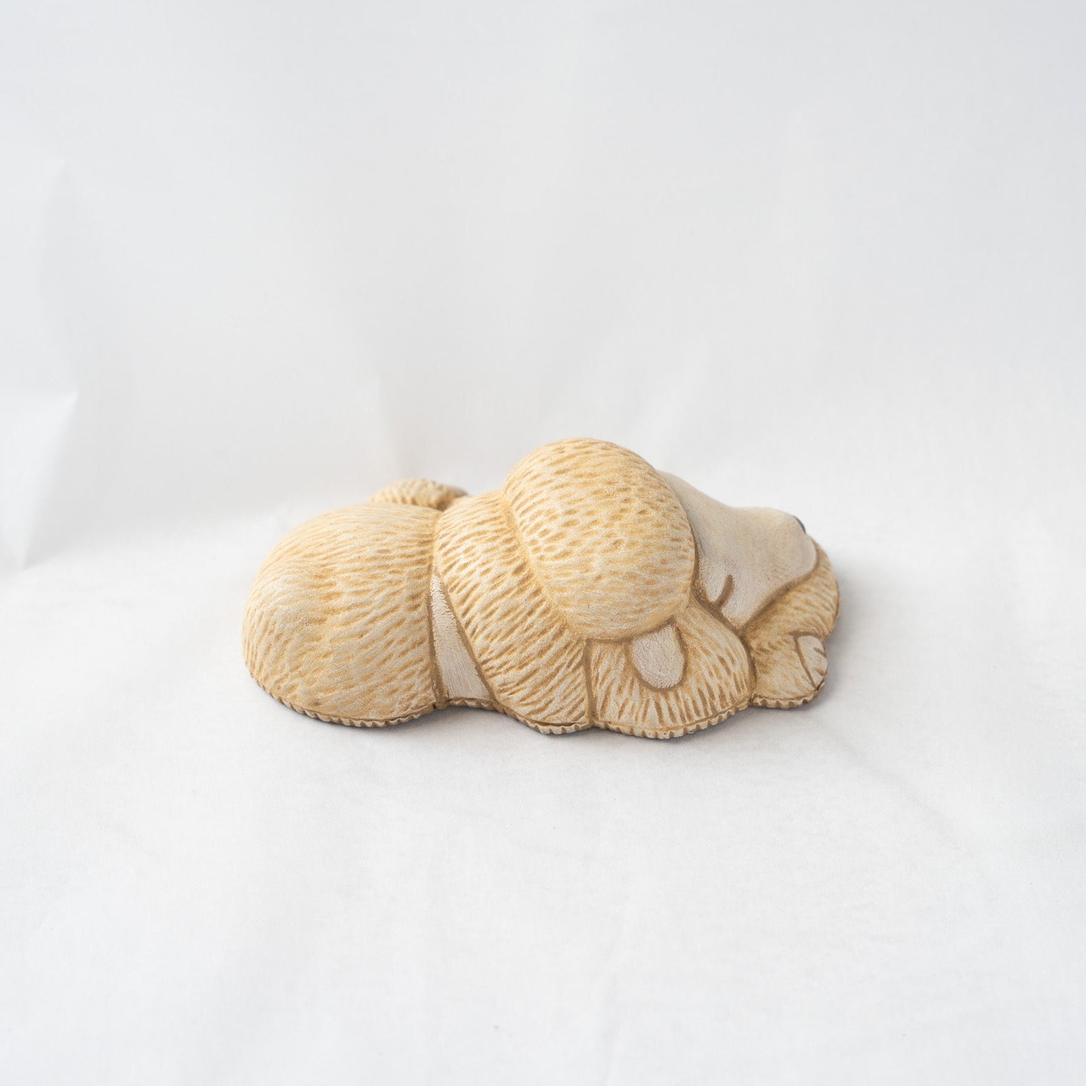 sculpted-leather-poodle-paperweight-rear