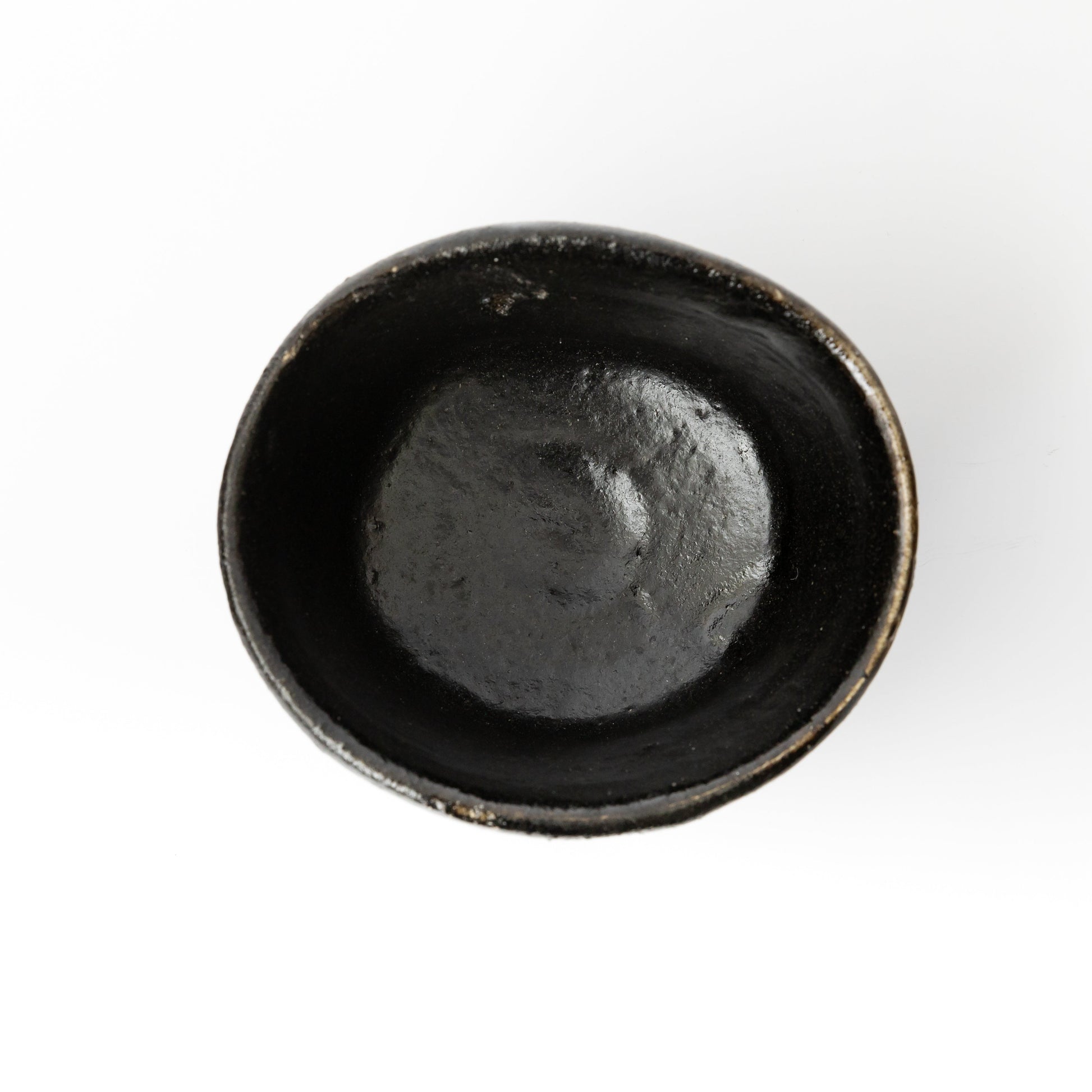 引出黒茶碗の内側上面