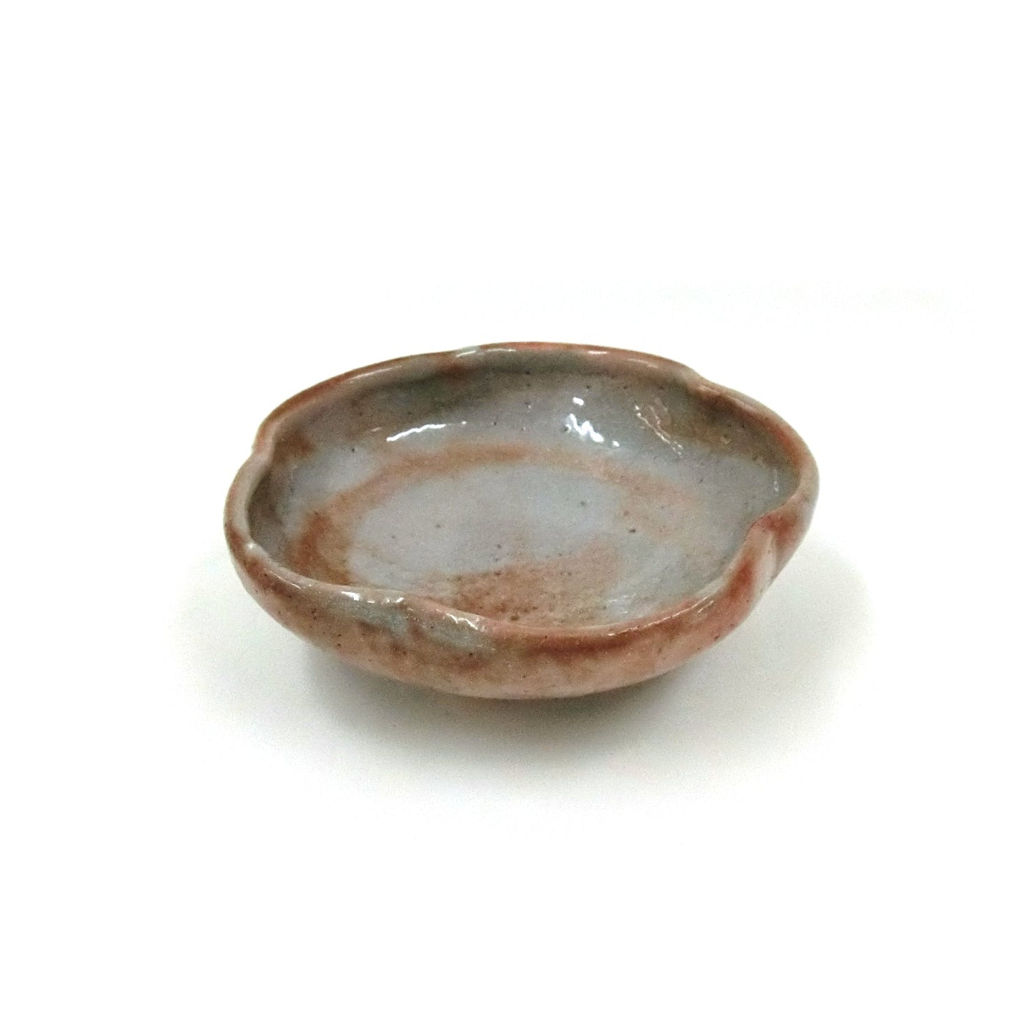 Nezumi shino rinka bowl by Mahito Yoshida another angle