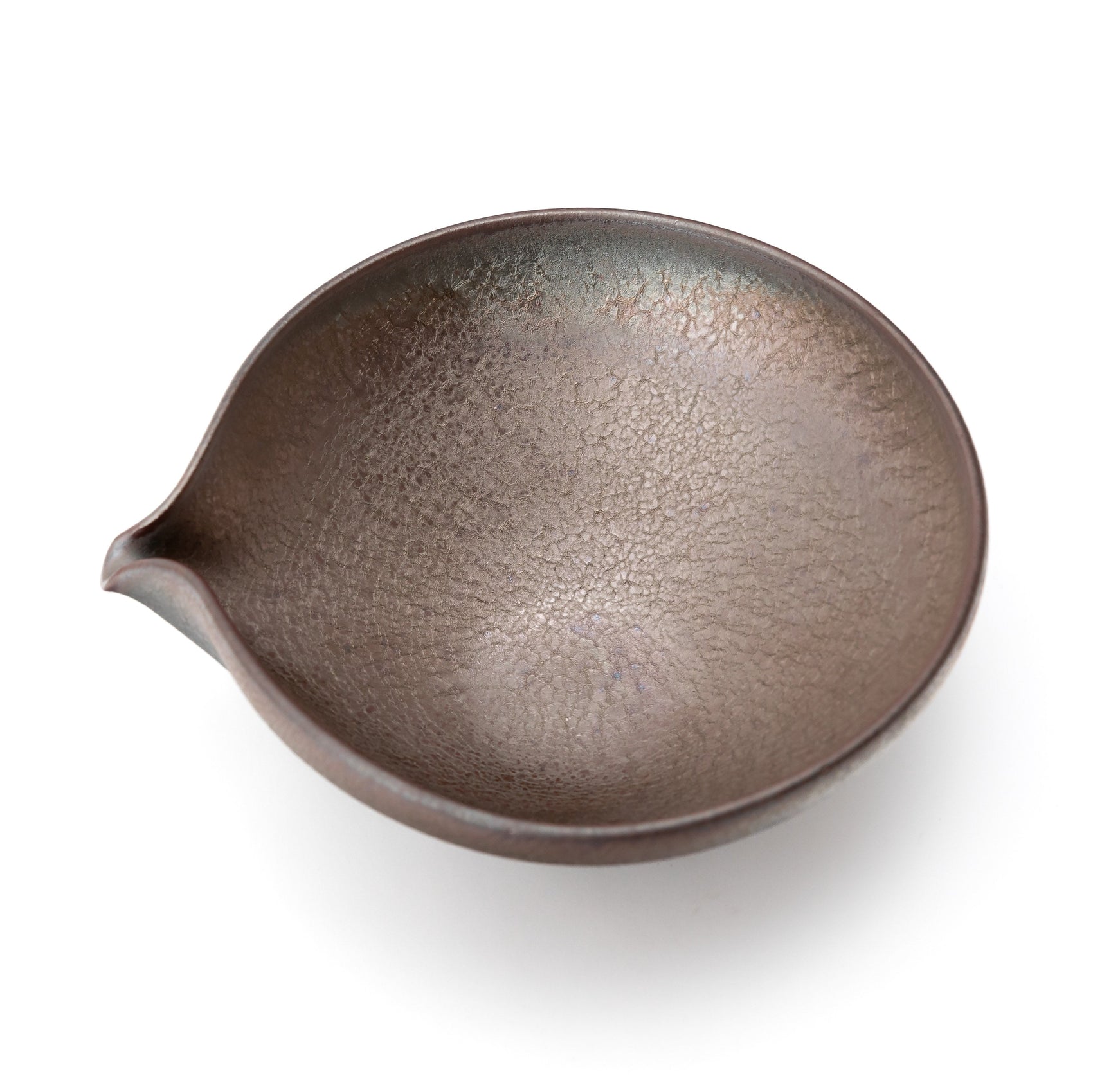 Momogin Tenmoku katakuchi by Nobuyuki Furutani top view