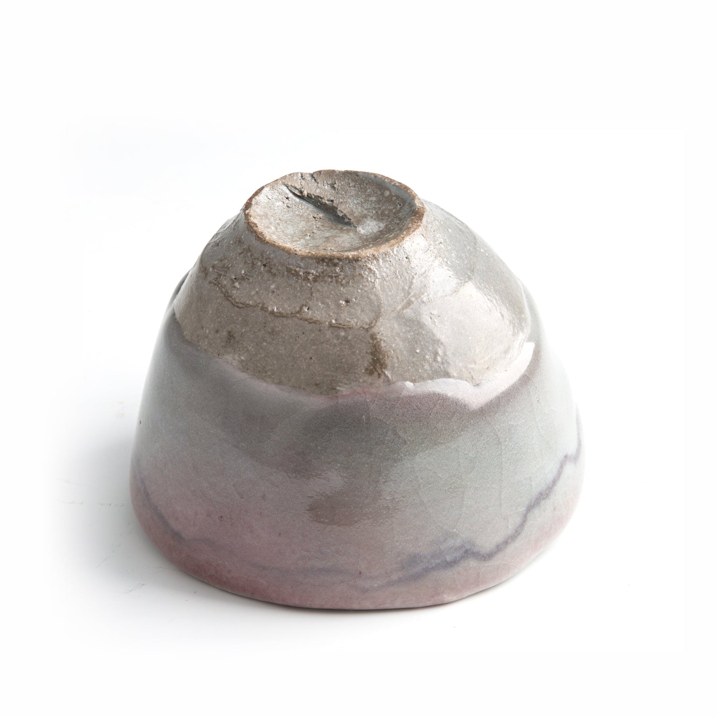 Foot detail of Musubi tea bowl by Yasushi Fujihira