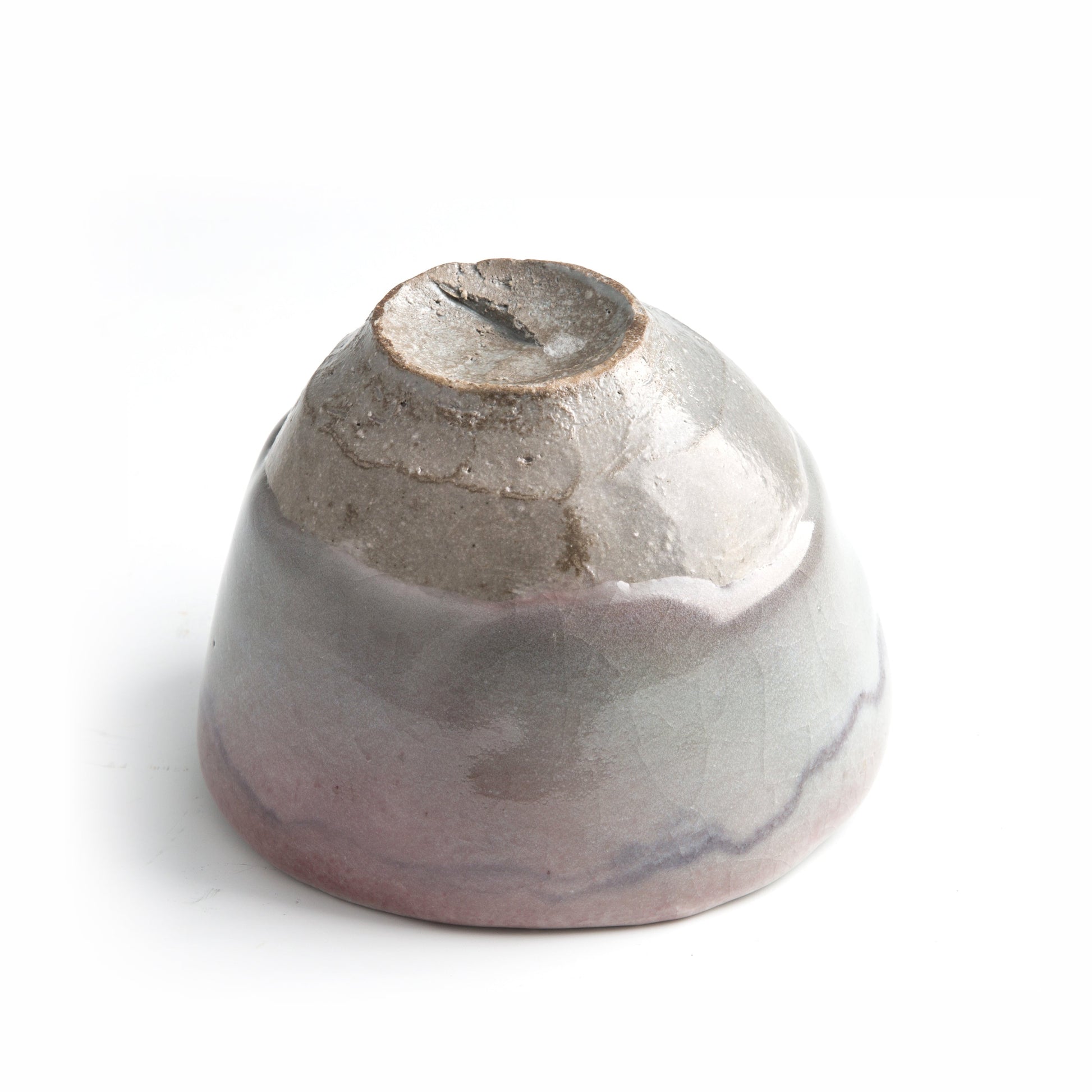 Foot detail of Musubi tea bowl by Yasushi Fujihira