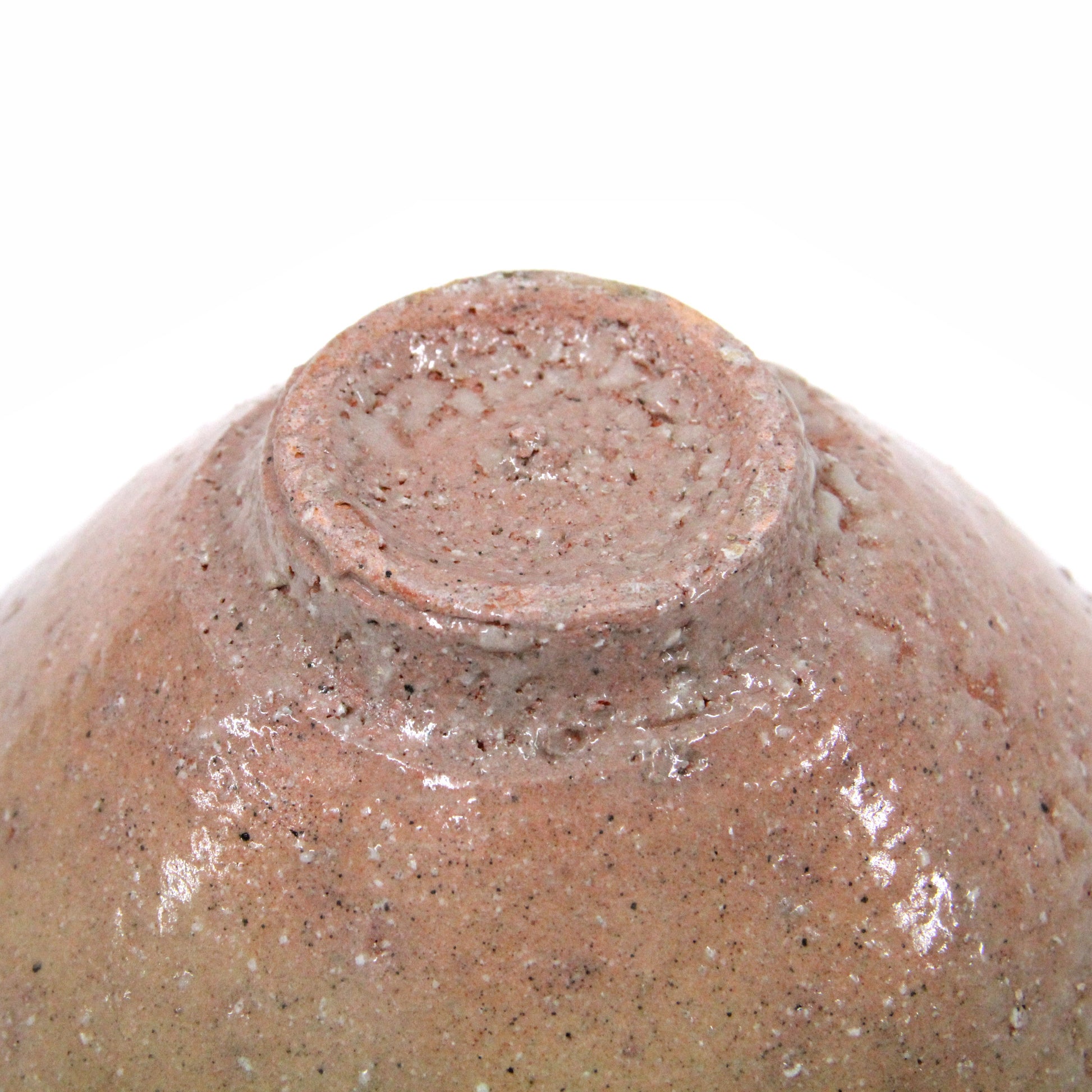 Base of an Ao-Ido chawan tea bowl by Yui Tsujimura