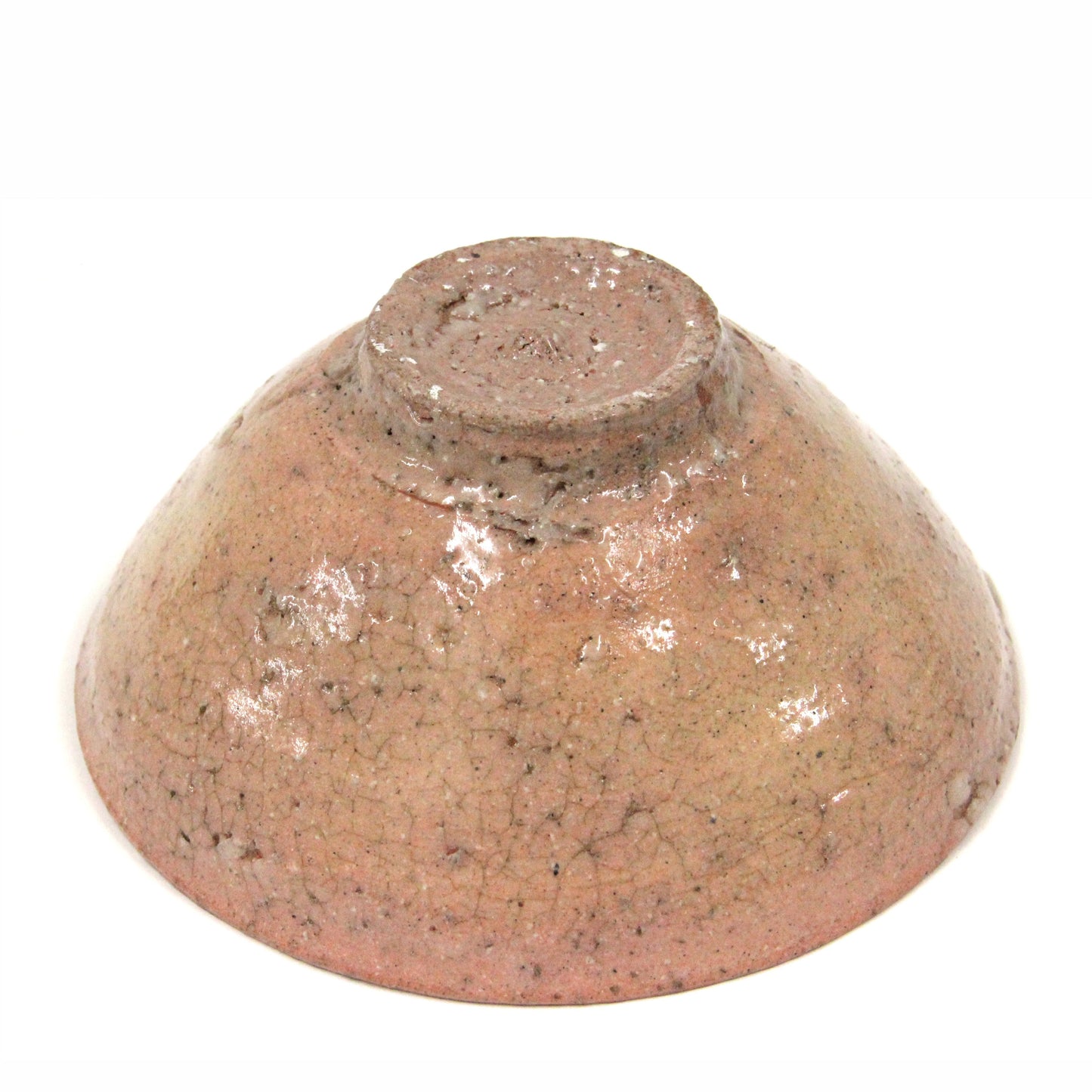 Base of an Ao-Ido chawan tea bowl by Yui Tsujimura Japanese ceramic