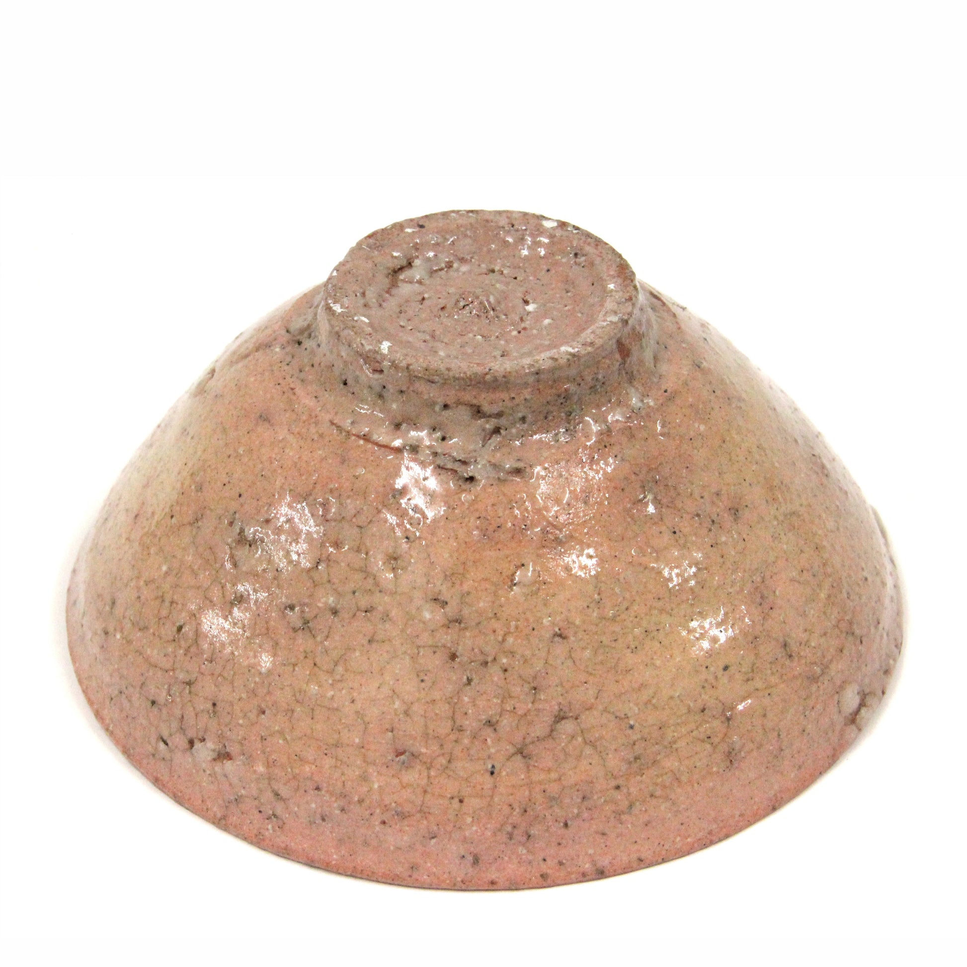 Base of an Ao-Ido chawan tea bowl by Yui Tsujimura Japanese ceramic