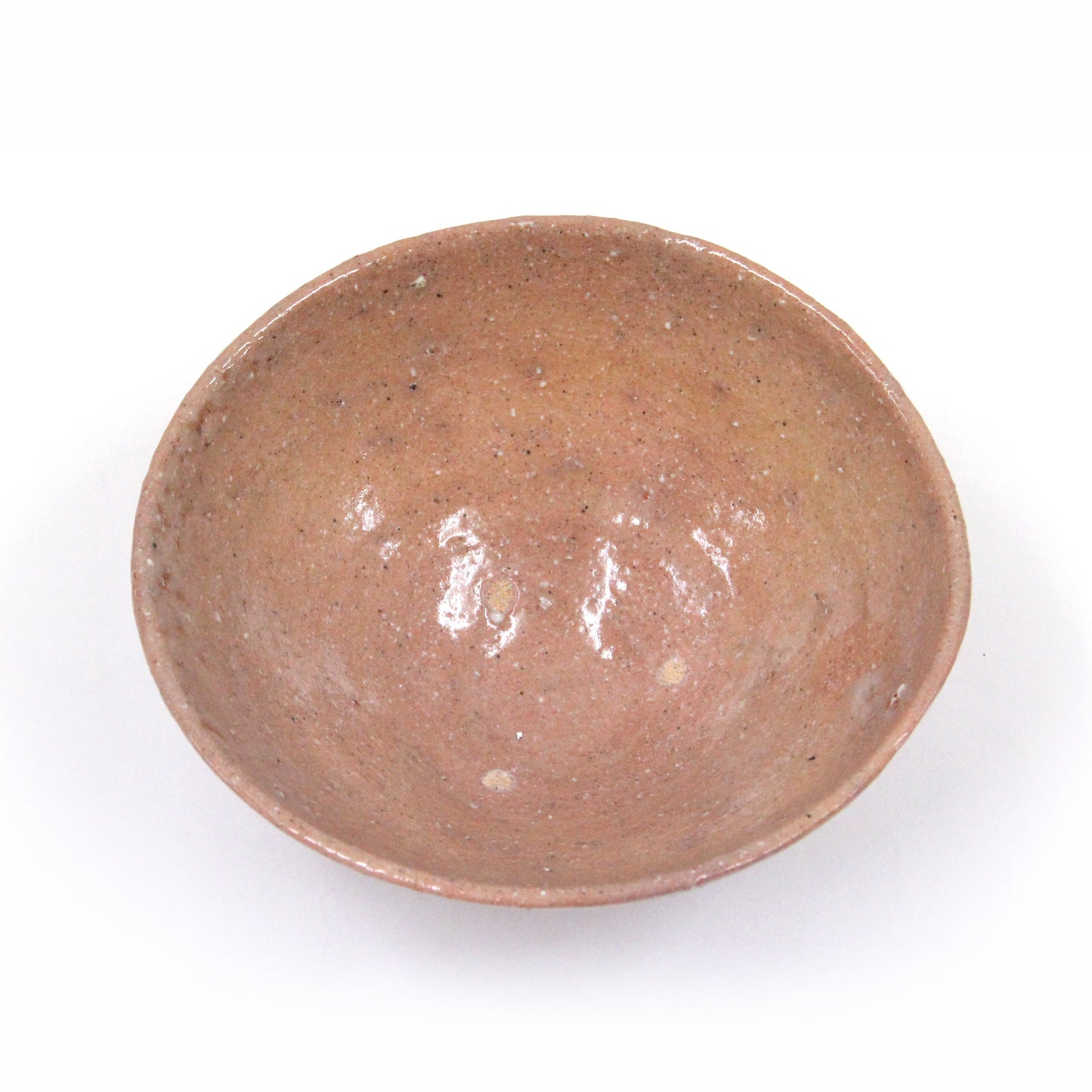 Top view of an Ao-Ido chawan tea bowl by Yui Tsujimura